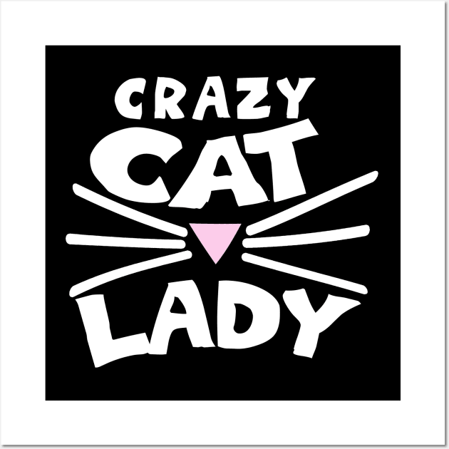 Crazy Cat Lady Wall Art by bubbsnugg